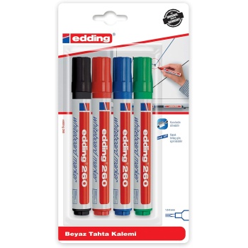 Turkey ED260B499 Edding 260 Beyaz Yazı Tahtası Kalemi