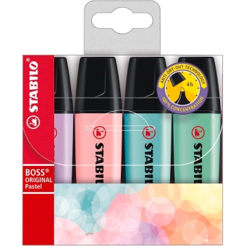 Pastel- Marker İşaretleme Kalemi, 2 mm ve 5 mm Uç, 4lü Paket (4 Adet x 1 Paket)