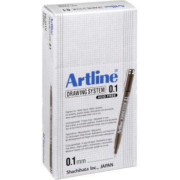 Drawing System 0.1 Çizim Kalemi, 0.1 mm, Siyah