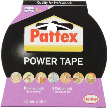 Power Tape Gri Renkli 50mm x 10m