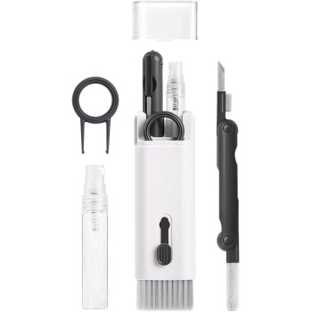 7nansi 1 arada temizleme seti, fırçalı klananye ekran temizleyici, AirPods Pro için temizleme kalemi, dizüstü bilgisayar, telefon, bilgisayar monitörü, bilgisayar nane kamera objektifi için çok fonksiyonlu temizleme kiti, Beefeta