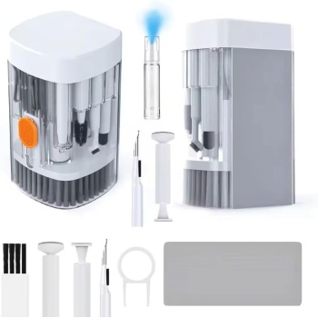 in 1 Çok Amaçlı Elektronik Temizleme Kiti, Klavye/Kulaklık/Kamera/Airpods Ergonomik Temizleme Seti, Pratik Mini Elektonik Kit