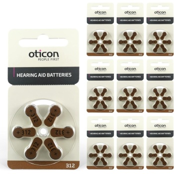 312 Numara İşitme Cihazı Pili (10 Paket)