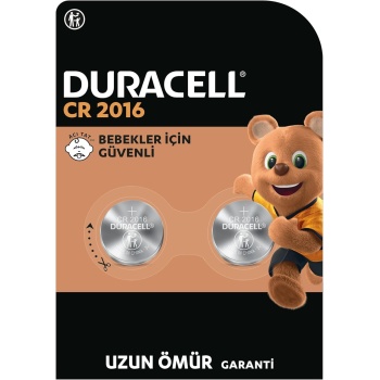 2016 Lityum Düğme Piller (2’li Paket) 3V, Uzun Kullanım Ömrü Garantisi, Bebek Güvenlik Teknolojisi, Anahtarlık, Ev Tipi Kumandalar, Akıllı Bilekliklerde Kullanım, Bebek Güvenlikli Paketleme