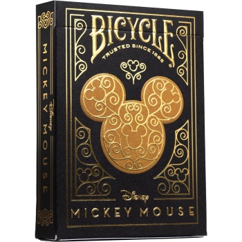 Mickey Mouse Siyah ve Altın Sarısı Oyun Kartları