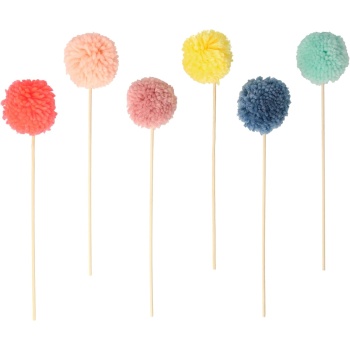 Meri 215884 Multi Pon Ponlu Pasta Süsü, Çok Renkli