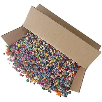 Beadery Bonanza el işi boncukları, karışık, 2,3 kg, farklı boyutlarda, çok renkli