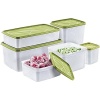 Hobby Life Alaska Derin Dondurucu Saklama Kabı 6lı Set 9.5 Litre - BPA - Yeşil (Yeşil)