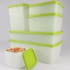 Hobby Life Alaska Derin Dondurucu Saklama Kabı 6lı Set 9.5 Litre - BPA - Yeşil (Yeşil)