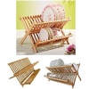 2 Katlı Bambu Katlanır Bulaşıklık ve Tabaklık, Bambu Bulaşıklık, Bambu Tabaklık