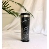 Siyah Mermer Tasarımlı 400 Ml Termos Mug Bardak
