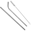 Paslanmaz Çelik Pipet, Temizleme Fırçası, Metal Pipet 2li