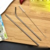 Paslanmaz Çelik Pipet, Temizleme Fırçası, Metal Pipet 2li