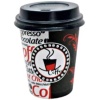 Excodi Cup -  8 oz Kapaklı Karton Bardak - 250 ml - 100 Adet Kaliteli Otomat Bardağı, Sızdırmaz, El Yakmaz (KIRMIZI)