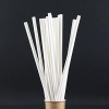 janset Kağıt Pipet 100 adet beyaz kağıt pipet, çap 6 mm 20 cm, PLA/PE içermez, biyolojik olarak çözünebilir tek kullanımlık pipet, sağlam kağıttan