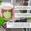100 parça tek kullanımlık karton bardak 6 oz, otomat bardakları 150 ml, Taste Quality küçük kağıt bardaklar, paket çay bardağı