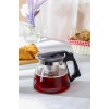 Home Isıya Dayanıklı Borosilikat Cam Demlik, Kendinden Süzgeçli, Şık Tasarım (1250 Ml)