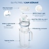 Su Arıtma Filtreli Cam Sürahi – Açık Mavi (2,5 L)