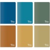 Colors Vintage Serisi, A5 60 Yaprak Çizgisiz Karton Kapaklı Defter 6lı Paket, Renkli