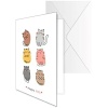 Color Kutlama Temalı Tebrik Kartı Zarflı - 8Li Karışık