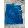 Mavi Tek Renk Hediye Paketi Metalize Poşet Kendinden Bantlı Gift 30x35 cm (100lü)