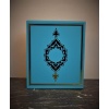 Mavi Lüks Yaldız Baskılı Hediye Kutusu 26 cm x 22 cm x 7.5 cm 8691441511684599