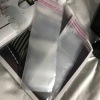 7x20 Cm (KAPAK PAYI DAHİL) Kendinden Yapışkanlı Jelatin Poşet Bantlı Şeffaf Opp Torba Paket 50li (7x20)