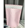 Beyaz Puantiyeli Hediye Paketi Gift Packet Hediye Torbası Bantlı 25x30 Cm - 2 Adet (Pembe)