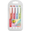 Fosforlu Kalem - Swing Cool Pastel - 4lü Paket - Mercan Kırmızısı, Kiraz Çiçeği Pembesi, Bulut Mavisi, Misket Limonundan Tutam