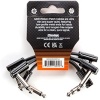 JIM DUNLOP Şerit Yama Kablosu 3 | 3-3 Paket, 1/4-İnç Dik Açı (3PDCPR03)