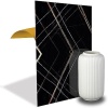 Kendinden Yapışkanlı Siyah Asorti Mermer Desenli PVC Panel 41x62 cm 4 Adet / 1 m²