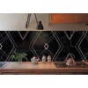 Kendinden Yapışkanlı Siyah Asorti Mermer Desenli PVC Panel 41x62 cm 4 Adet / 1 m²