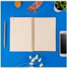 Be Kind Çiçek Tasarımlı 8 Cm X 12 Cm Ölçülerinde Çizgisiz 48 Yaprak Ahşap Kapaklı Defter
