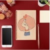Girl Power Tasarımlı 8 Cm X 12 Cm Ölçülerinde Çizgisiz 48 Yaprak Ahşap Kapaklı Defter
