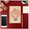 Girl Power Tasarımlı 8 Cm X 12 Cm Ölçülerinde Çizgisiz 48 Yaprak Ahşap Kapaklı Defter
