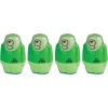 E-BOT SİLGİLİ KALEMTIRAŞ FOSFORLU YESIL 4LU SET