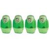 E-BOT SİLGİLİ KALEMTIRAŞ FOSFORLU YESIL 4LU SET