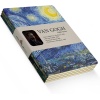 Night Series - A5, Van Gogh 4lü Defter Seti I, Çizgisiz, Toplam 256 Sayfa, Her biri 64 Sayfa, Tel Dikiş, Esnek Kapak, Oval Kenar, Tuval Doku, 60 gram, Sarı Krem Renk