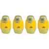 E-BOT SİLGİLİ KALEMTIRAŞ FOSFORLU SARI 4LU SET