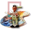 SANAT 10x10 cm Mini Kare Tuval
