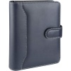 4655 Ajanda Tarihsiz Kareli 14X20 cm Ajanda/Defter Hesap Makineli Suni Deri Organizer, Lacivert