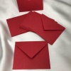 Mini Zarf Kırmızı Küçük Mesaj Zarfı Red Envelope 7x9 Cm