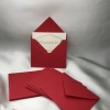 Mini Zarf Kırmızı Küçük Mesaj Zarfı Red Envelope 7x9 Cm