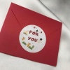 Mini Zarf Kırmızı Küçük Mesaj Zarfı Red Envelope 7x9 Cm