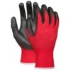YAPI Polyester Örme Nitril Eldiven Çift, No 10, Kırmızı Siyah 12 ÇİFT