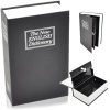 Kitap kasası kasa, siyah, güvenli kitap kasası, 180 x 115 x 55 mm, 2 anahtar, değerli eşyalar için saklama yeri