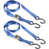 ECO 4368EURDAT set kayış, kendinden emniyetli tokalı ve S-kanca, mavi, 2 m x 25 mm, 2 adet