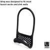 1004294 – 040 Sling Waschbeckenhalter, metal, siyah, 20,49 X 11,5 x 3,7 cm