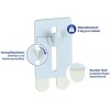 Kendinden yapışkanlı çivi, Strip-it sabitlemeli 2li set, kademesiz yüksekliği ayarlanabilir yapışkan çivi, resim çerçevelerini vs. takmak için, her biri 4 x 6 x 1,5 cm, plastik, beyaz