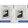 Kendinden yapışkanlı çivi, Strip-it sabitlemeli 2li set, kademesiz yüksekliği ayarlanabilir yapışkan çivi, resim çerçevelerini vs. takmak için, her biri 4 x 6 x 1,5 cm, plastik, beyaz